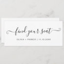 Search for find your seat invitations Calligraphy
