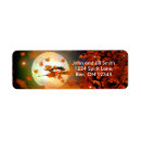 Search for flying witch return address labels Autumn