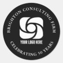Search for business logo round stickers Advertising