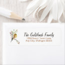 Search for goldfinch return address labels Watercolor