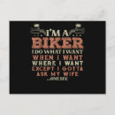 Search for funny motorcycle postcards Biker