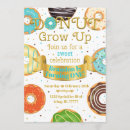 Search for doughnut grow up birthday invitations Party