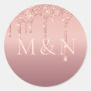 Search for letter wedding stickers Rose