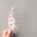 Search for pink floral wedding invitations Blush