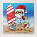 Search for beach christmas puzzles Santa