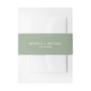 Search for sage invitation belly bands Classic