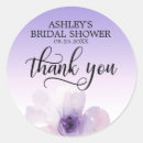 Search for purple bridal shower stickers Flower