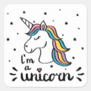 Search for unicorn square stickers Typography