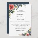 Search for navy and coral wedding invitations Rustic