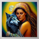 Search for tribal wolf decor Moon