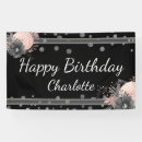 Search for happy birthday flowers banners Girly