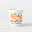 Search for pumpkin latte mugs Autumn fall