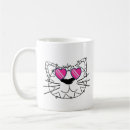 Search for cat with glasses mugs Kitten