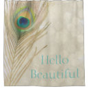 Search for peacock feather shower curtains Tropical
