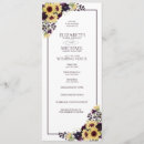 Search for sunflower wedding programs Watercolor