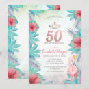 Search for flamingo 50th birthday invitations Summer