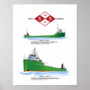 Search for great lakes posters Lake freighter