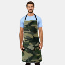 Search for military camouflage pattern aprons Green