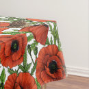 Search for red poppy tablecloths Flower
