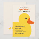 Search for yellow duck baby shower invitations Bird