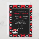 Search for kids pirate birthday invitations Skull