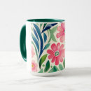 Search for watercolor flowers mugs Floral design