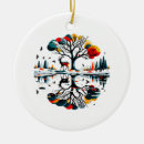 Search for stag christmas tree decorations Winter forest