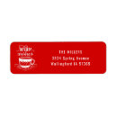 Search for warm wishes return address labels Merry christmas