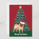 Search for pug christmas cards Cute