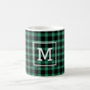 Search for green and black mugs Initial