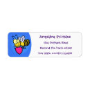 Search for animal love return address labels Illustration