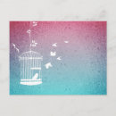 Search for vintage birdcage postcards Illustration