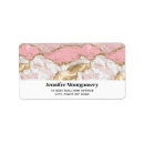 Search for rose gold foil return address labels Metallic