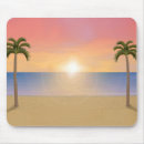 Search for beach at sunset mousepads Tropical