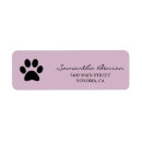 Search for dog cat return address labels Watercolor