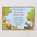 Search for gnome birthday invitations Garden