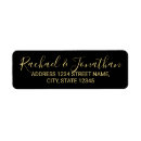 Search for gold foil return address labels weddings Modern