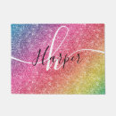 Search for rainbow doormats Glitter