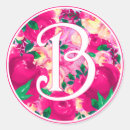 Search for pink monogram b stickers Floral