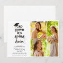 Search for going to college party invitations Black and white