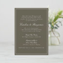Search for black green white wedding invitations Classic