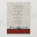 Search for red gray wedding invitations Black