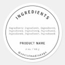 Search for ingredient labels Minimalist