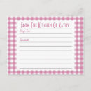 Search for kitchen recipes postcards Pink
