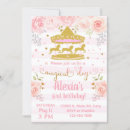 Search for carousel birthday invitations Gold