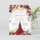 Search for red white quinceanera invitations Elegant