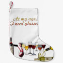 Search for wine christmas stockings Red