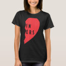 Search for twin sisters tshirts Heart