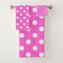 Search for pink white polka dot bath towels Trendy