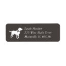 Search for chocolate labrador return address labels Puppy